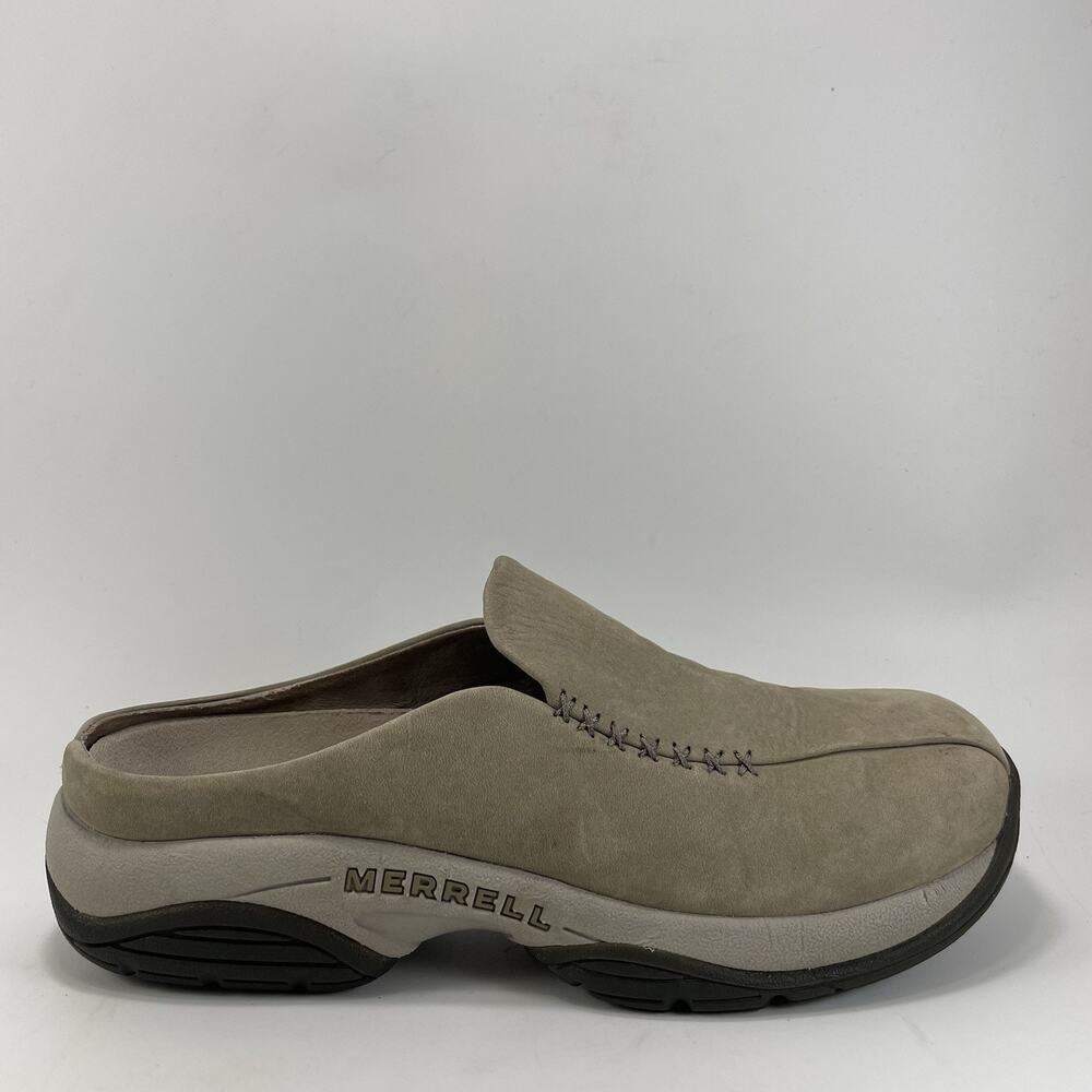 Merrell Primo Seam Mule Clog Womens Size 9 Sand Tan Nubuck Slip On Shoes